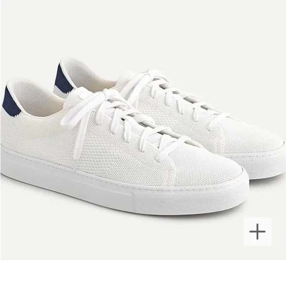 Greats The Royale Knit White Navy Sneakers Shoes 13 Preppy Academia Tenniscore