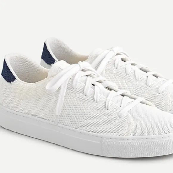 Greats The Royale Knit White Navy Sneakers Shoes 13 Preppy Academia Tenniscore