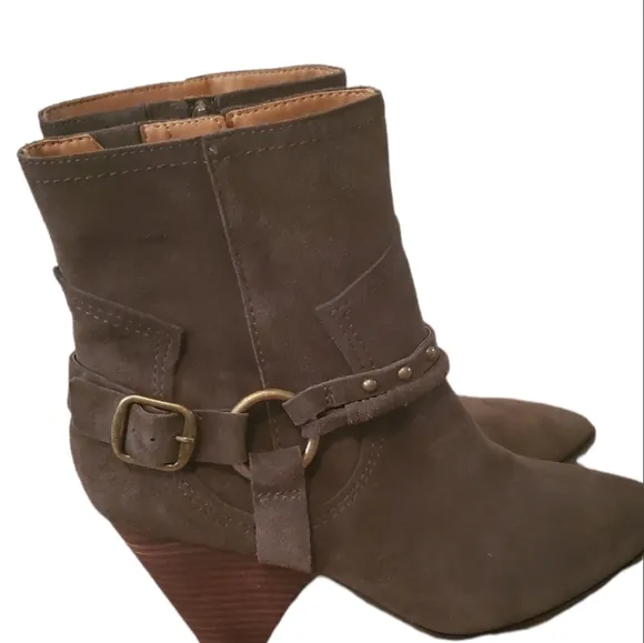 Green Leather Lucky Brand Boots Size 9