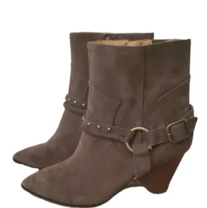 Green Leather Lucky Brand Boots Size 9