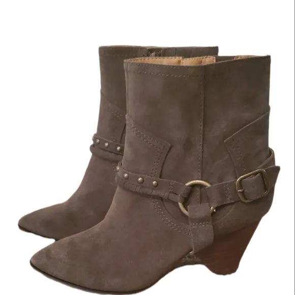 Green Leather Lucky Brand Boots Size 9