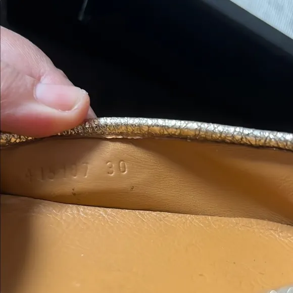 Gucci Gold Moccasins Elegant Casual Footwear