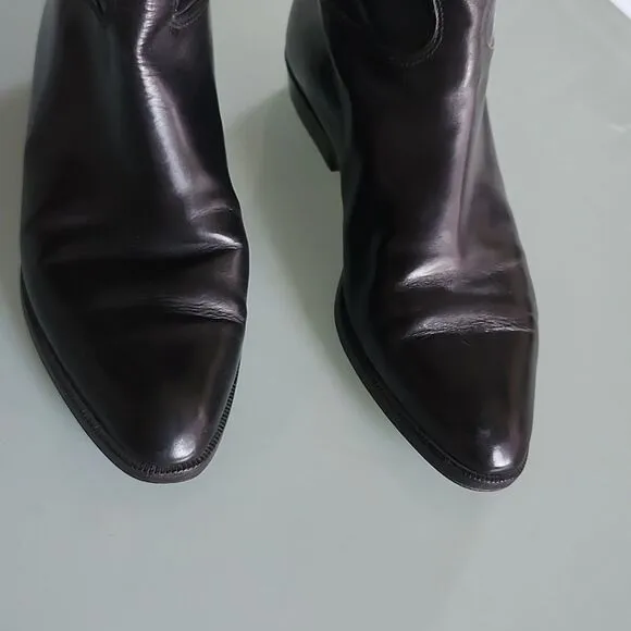 Gucci Leather Riding Boots