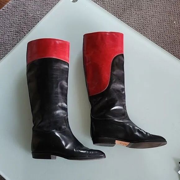 Gucci Leather Riding Boots