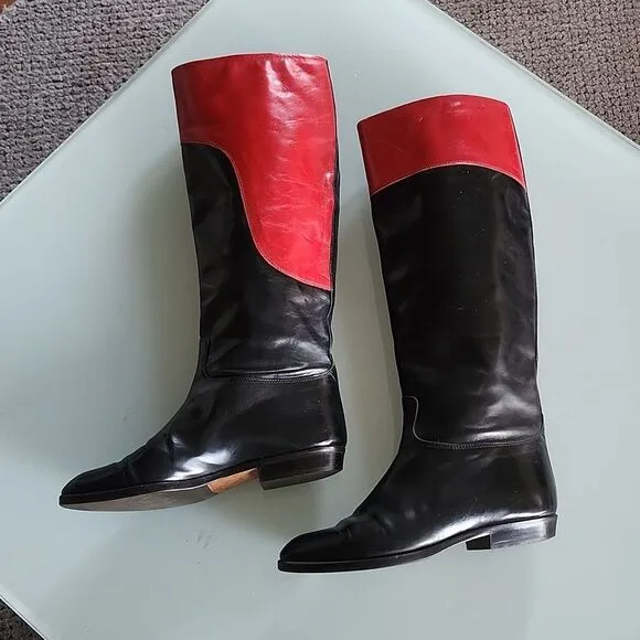Gucci Leather Riding Boots