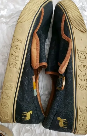 Gwen Stefani LAMB Katella Slip On blue Shoes Women's Sz 9 Royal Elastics
