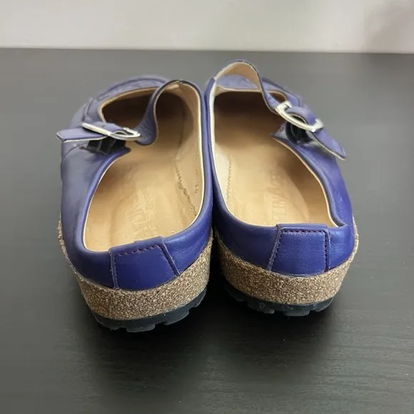 Haflinger Women's Mule Mary Jane Slip On Shoes Sandals Size 38/US 7.5 Purple