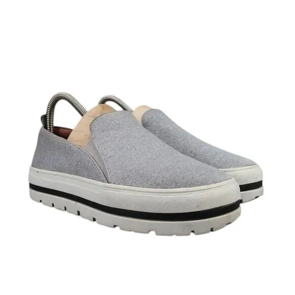 Halogen Shoes Womens 6 Sneakers Slip On Platform Fashion Casual Grey Lifestyle