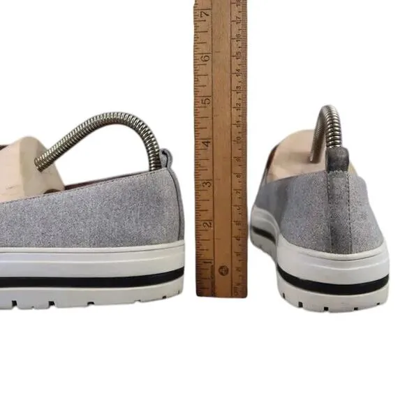 Halogen Shoes Womens 6 Sneakers Slip On Platform Fashion Casual Grey Lifestyle