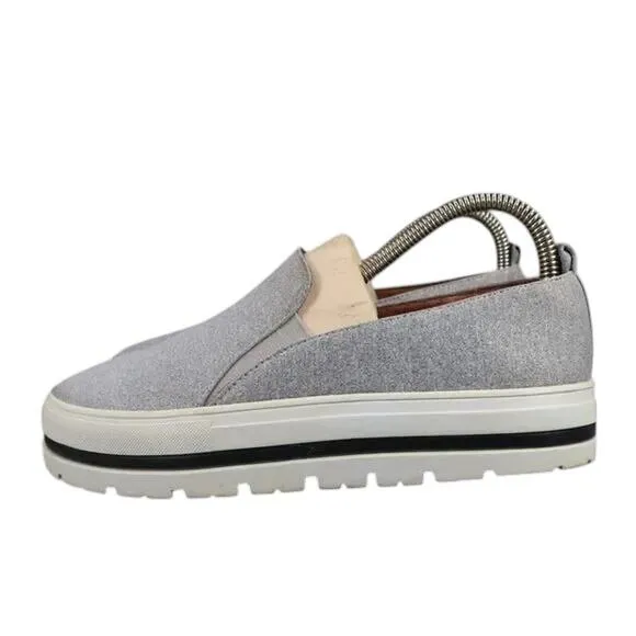 Halogen Shoes Womens 6 Sneakers Slip On Platform Fashion Casual Grey Lifestyle