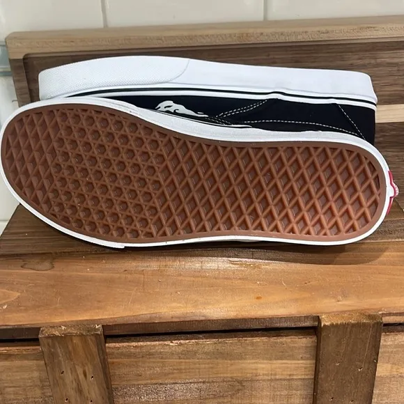 Hard to Find Vans Black and White Glow Skull Slip-On Canvas Shoes