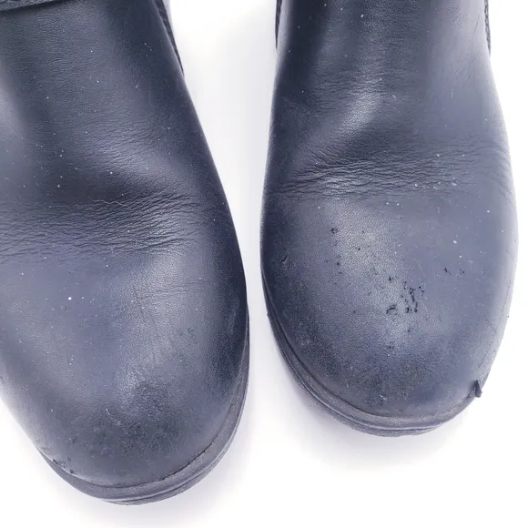 Harley Davidson Abney Waterproof Riding Boots Black Leather Ankle Bootie Size 10