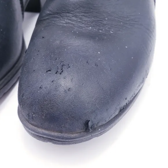 Harley Davidson Abney Waterproof Riding Boots Black Leather Ankle Bootie Size 10