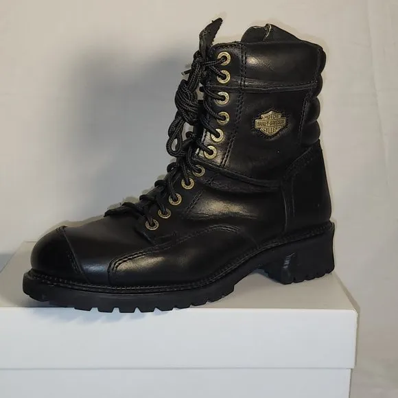 Harley Davidson genuine leather bike riding boots size 10.5