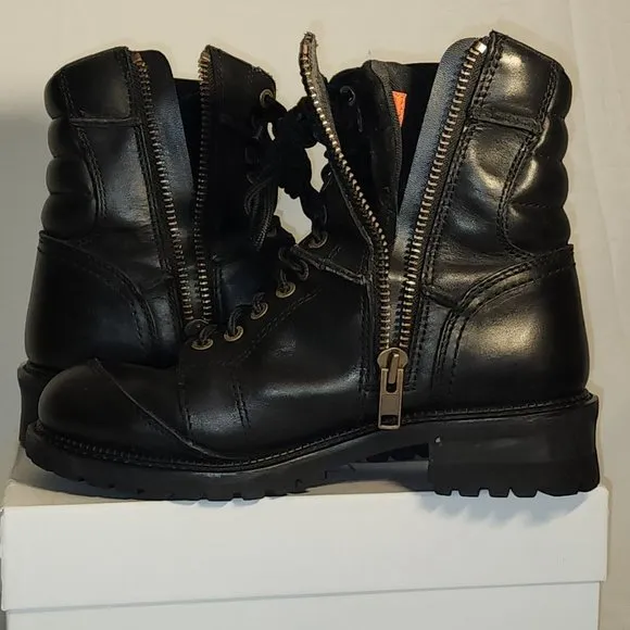 Harley Davidson genuine leather bike riding boots size 10.5