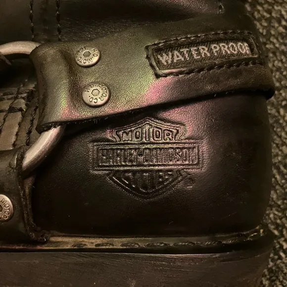Harley-davidson Hustin Waterproof Leather Riding Boots black men’s 10