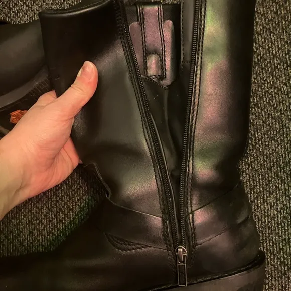 Harley-davidson Hustin Waterproof Leather Riding Boots black men’s 10