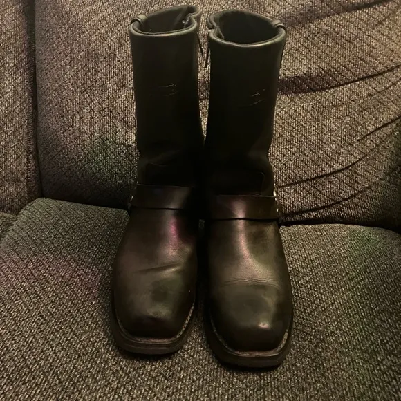 Harley-davidson Hustin Waterproof Leather Riding Boots black men’s 10