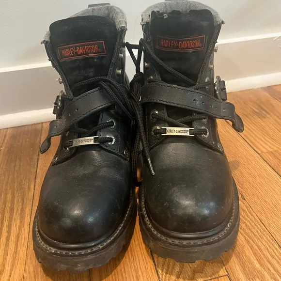 Harley-Davidson Men's Black Leather Boots