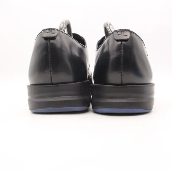 HARRYS of LONDON Double Monk Strap Men's EU 44 Black Leather Wingtip Shoes Italy