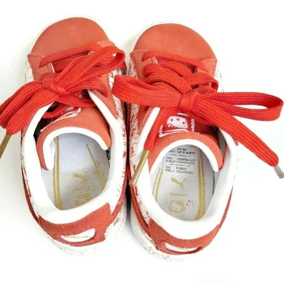 Hello Kitty Puma Sneakers -Exclusive! NEW 8 Red