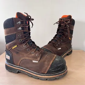 Herman Survivors Professional Men's Dozier Waterproof 8&quot; Steel Toe Work Boots 10