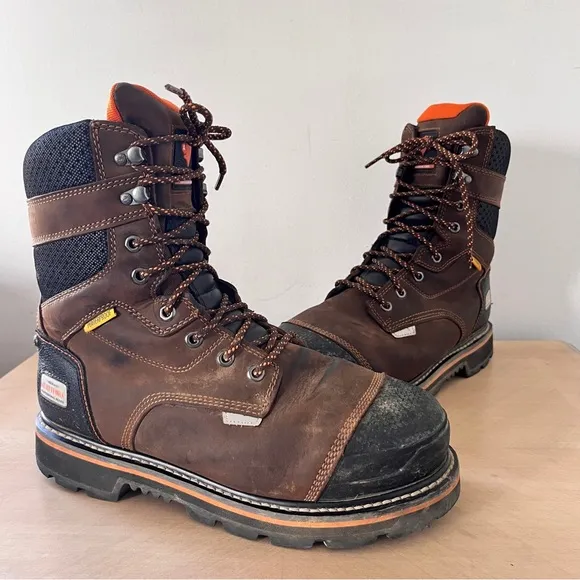 Herman Survivors Professional Men's Dozier Waterproof 8&quot; Steel Toe Work Boots 10