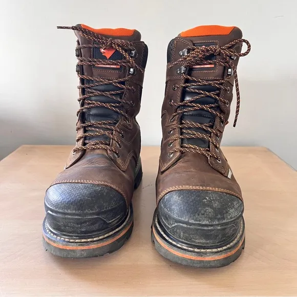 Herman Survivors Professional Men's Dozier Waterproof 8&quot; Steel Toe Work Boots 10