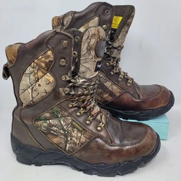 Herters Camo Hunting Boots Waterproof Mens 10.5-W, 1000g-Thinsulate-Ultra 818660