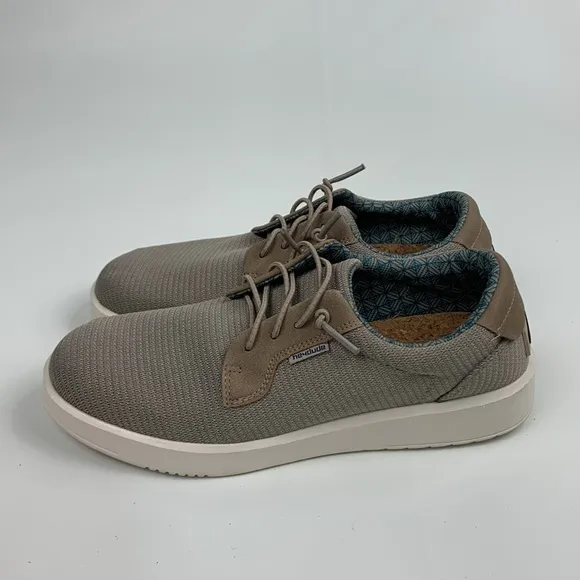 Het Dude Men's Tan Taupe Casual loafer Shoes Size 8 Lace up design Slip on