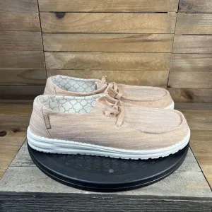 Hey Dude Women's Shoe Size US 9 Wendy Sparkling Rose Gold Slip On Casual Shoes
