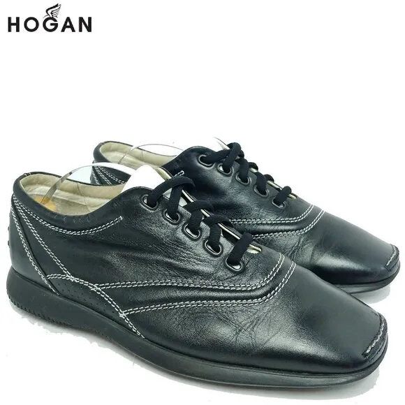 Hogan Womens Designer Fashion Dress or Casual shoes Sneakers Sz 7.5