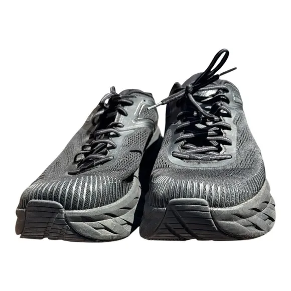 Hoka Bondi 7 Men's Athletic Shoes - Black Size 12