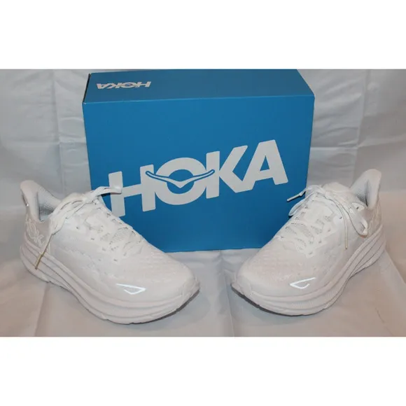 HOKA CLIFTON‎ 9 WOMEN'S WWH WHITE RUNNING SNEAKERS