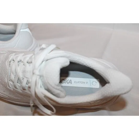 HOKA CLIFTON‎ 9 WOMEN'S WWH WHITE RUNNING SNEAKERS
