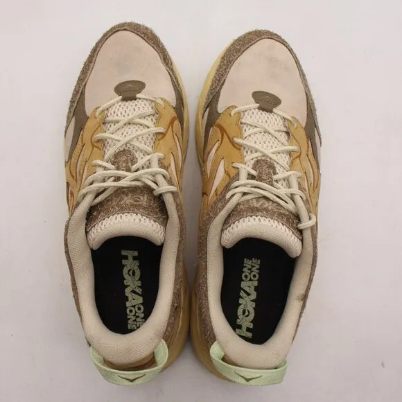 Hoka One One Clifton L Suede TP Men's 13 Oat Milk Pollen Sneakers 1150910/OLL