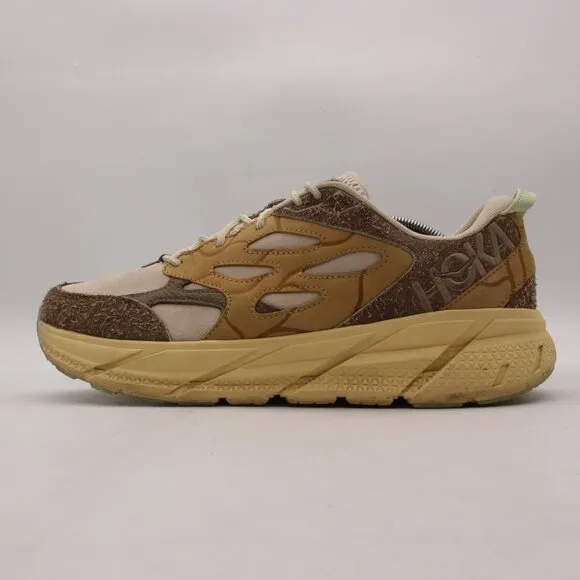 Hoka One One Clifton L Suede TP Men's 13 Oat Milk Pollen Sneakers 1150910/OLL
