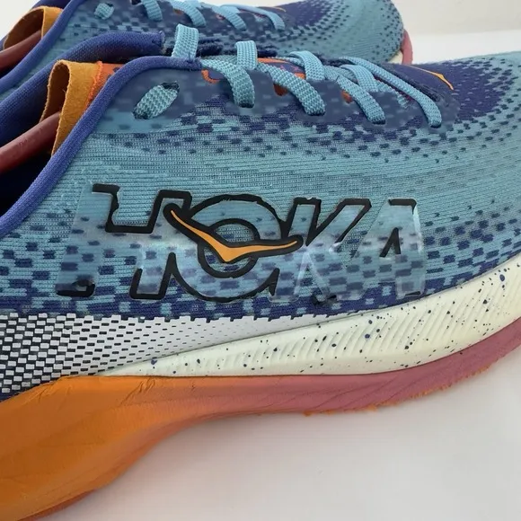 Hoka One One Ironman Mach X ABSSP Blue Orange Men's Size 10.5