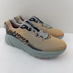HOKA ONE ONE Rincon 2 Men's Size 9.5 Running Shoes Orange Gray