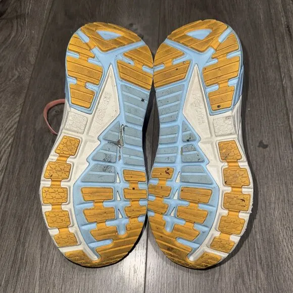 Hoka One One Womens Gaviota 4 1123201 Orange Running Shoes Sneakers Size 7