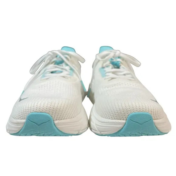 Hoka Women's Arahi 7 White and Blue Running Shoes Size 9D