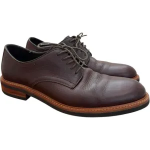 H.S. Trask Brown Bison Leather Oxford Shoes Mens Size 9.5