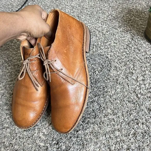 Huckberry Astorflex Brownflex Brown Leather Chukka Boots Mens Size 44 US 11