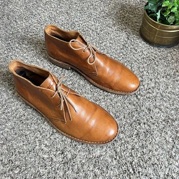 Huckberry Astorflex Brownflex Brown Leather Chukka Boots Mens Size 44 US 11