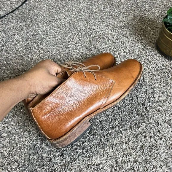 Huckberry Astorflex Brownflex Brown Leather Chukka Boots Mens Size 44 US 11