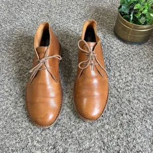 Huckberry Astorflex Brownflex Brown Leather Chukka Boots Mens Size 44 US 11