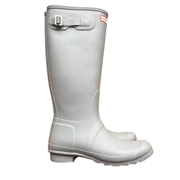 HUNTER Classic Tall Women's Tundra Grey Rain Boot Size 9 #242601