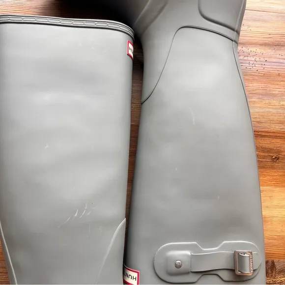 HUNTER Classic Tall Women's Tundra Grey Rain Boot Size 9 #242601