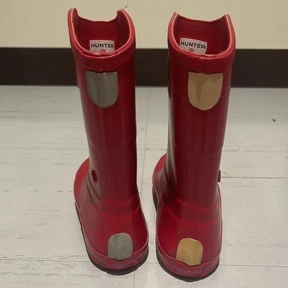 Hunter For Target Wellies Red Waterproof Rain Boots Size 3