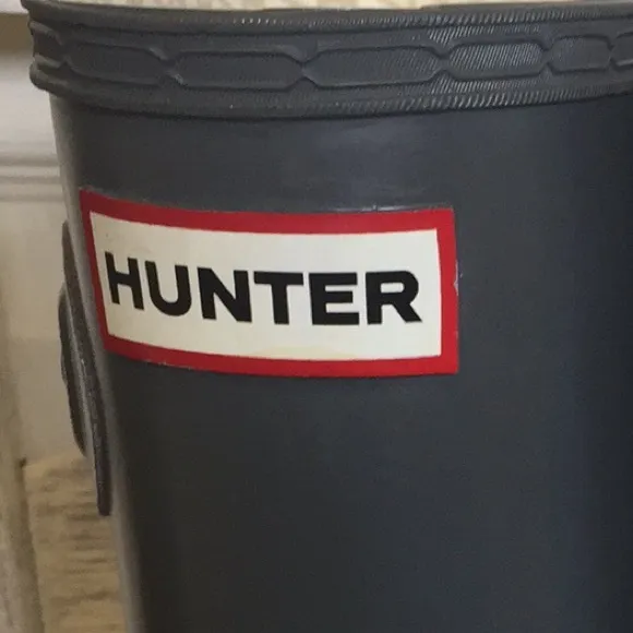 Hunter Original Gloss Tall Boots Graphite Gray